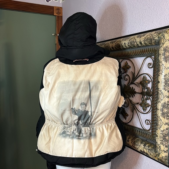 Authier ski & snow black down zip/ hooded jacket Sz 8 - Picture 13 of 16